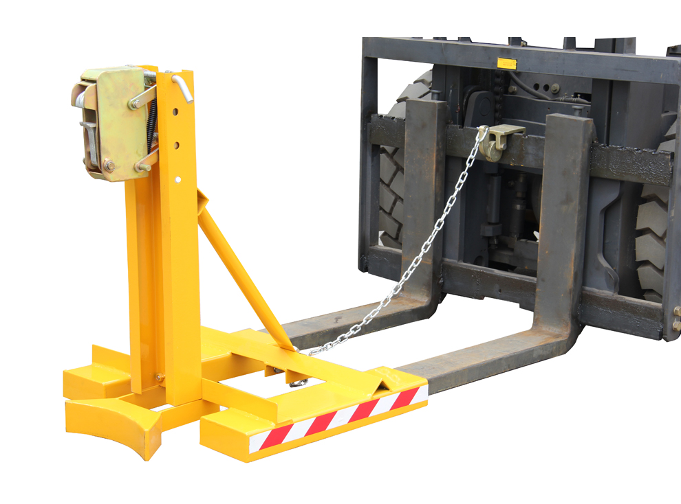 DG forklift mounted drum grabbers